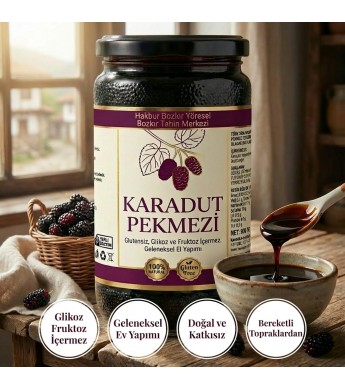 Geleneksel Ev Yapım Karadut Pekmezi 800gr (katkısız )
