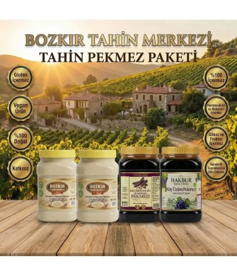 Taş Değirmen Doğal Beyaz Tahin 935 gr 2 adet & Geleneksel Üzüm-Keçiboynuzu pekmezi 950 g Taş Değirmen Doğal Beyaz Tahin 935 gr 2 adet & Geleneksel Üzüm-Keçiboynuzu pekmezi 950 g