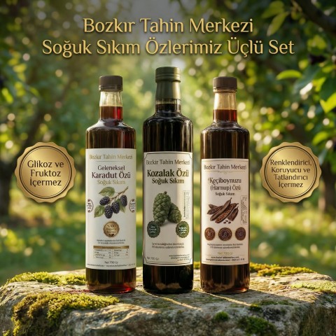 Şifa Paketi ( Karadut, Keçiboynuz, ve Kozalak) Özü net: 2100gr