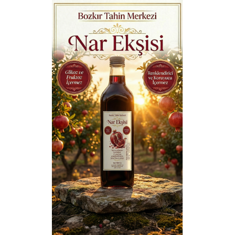 Bozkır Tahin Merkezi Nar Ekşisi (Katkısız) 700 gr