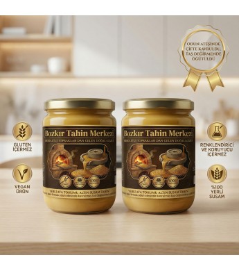 Ata Tohumu Altın Susam Kavrulmus Tahin 600 Gr X 2adet (taş değirmen&katkısız)