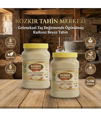 Bozkır Tahin Merkezi Taş Değirmen Beyaz Tahin 935 Gr X2 adet (katkısız&vegan)