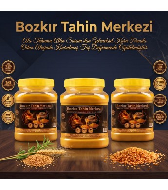 Ata Tohum Altın Susam Kavrulmuş Tahin 930 gr X 3 adet (doğal&vegan)