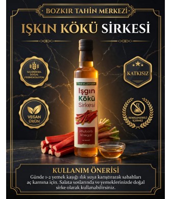 Bozkir Tahin Merkezi Işkın Kökü Sirkesi 500ml (fermente&katkısız)