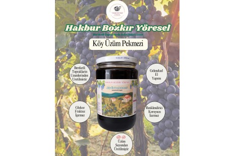 Bozkır Tahin Merkezi Üzüm Köy Pekmezi 800 gr (Doğal&katkısız)