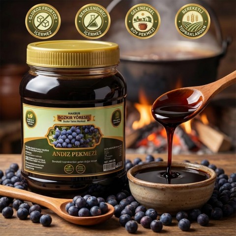 Gleneksel Köy Andız Pekmezi 950 Gr (katkısız&ev yapım)