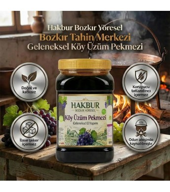 Geleneksel  Köy Üzüm  Pekmezi Ev Yapımı 950 G (katkısız)