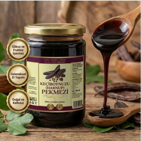 Bozkır Tahin Merkezi Geleneksel Köy Keçiboynuzu pekmezi 800 gr (doğal& katkısız)