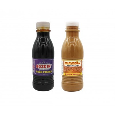 İKİLİ İKSİR- KO Kepeksiz Tahin 500 Gr. - Üzüm Pekmezi 650 Gr                                                                         