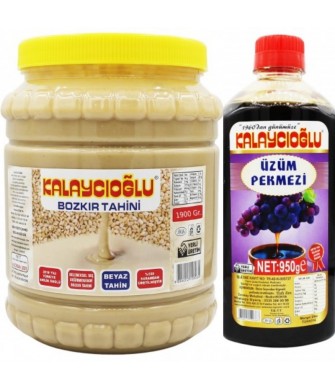 ENFES İKİLİ- BEYAZ TAHİN 1900 GR - ÜZÜM PEKMEZİ 950 GR