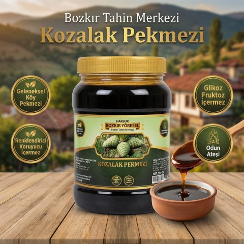 Geleneksel Kozalak Köy Pekmezi 950 gr (ev yapım&odun ateşi)