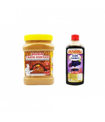 BTD Kepeksiz Tahin 935 Gr. - Üzüm Pekmezi 950 Gr.